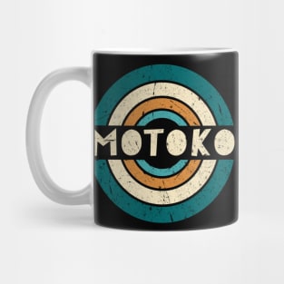 Retro Styles Motoko Name Birthday 70s 80s 90s Circle Mug